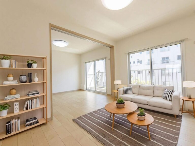 【LDK】約14.7帖 ※室内写真にCG合成で家具を配置した画像です。 家具付きでの販売ではありません。